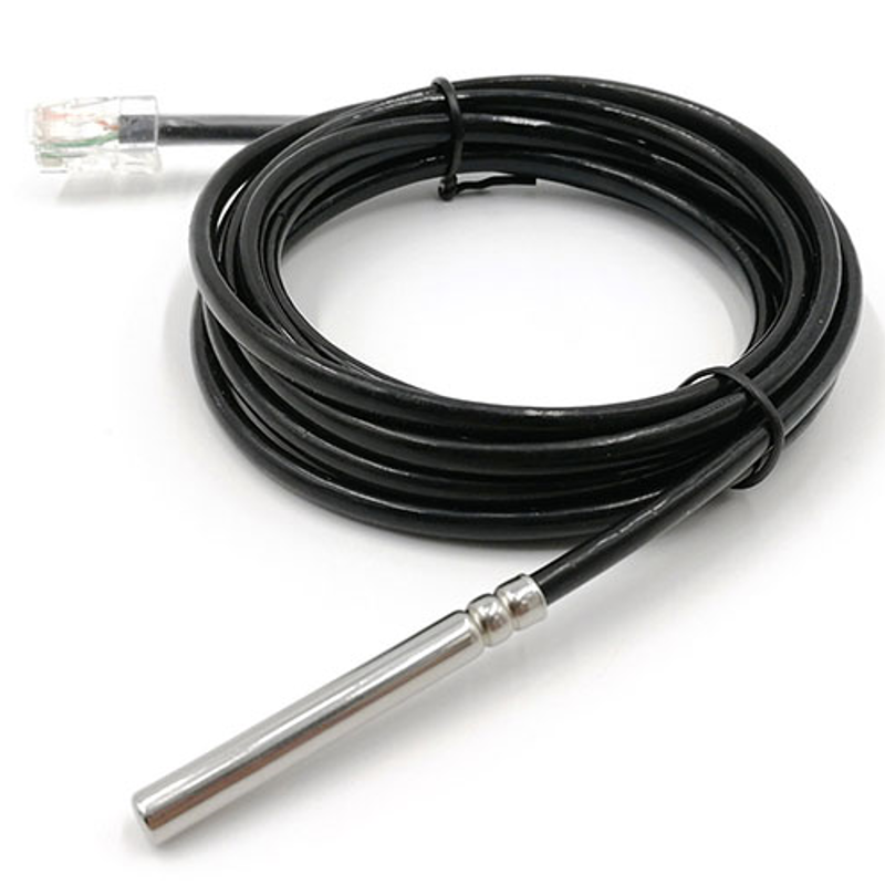 Цифровой датчик температуры DS18B20 — Интерфейс 1-Wire, Водонепроницаемый, Разъём RJ45